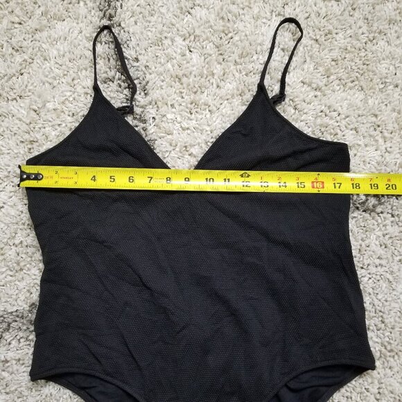 NWT Leith Textured One Piece Swimsuit Black Size XL - NO371599MI - Picture 7 of 9